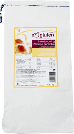 Nogluten Broodmix + Vezels 1kg 5590  -  Revogan