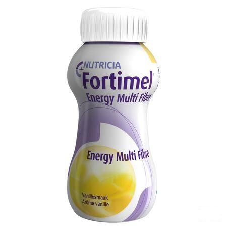 Fortimel Energy Multi Fibre Vanille 4x200 ml  -  Nutricia