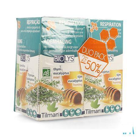 Biolys Tijm-eucalyptus-honing Bio Duo Tea-bag 2x20  -  Tilman