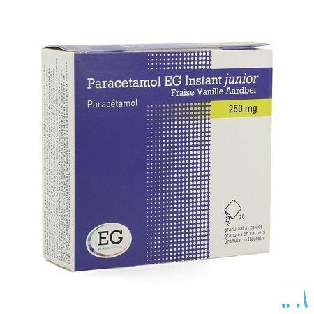 Paracetamol Eg Inst.Junior250 mg Van-Aardb.Zakje 20  -  EG