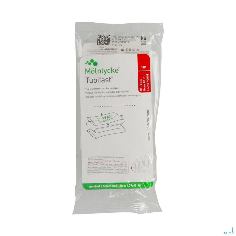 Tubifast Rouge 3,50cmx 1m 1 2480  -  Molnlycke Healthcare
