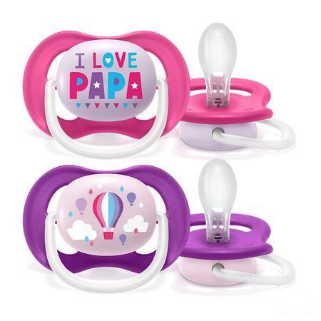 Philips Avent Fopspeen 6M+ Happy Girl  -  Bomedys