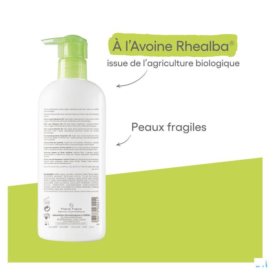 Aderma Avoine Lait Corps Hydra 400 ml  -  Aderma