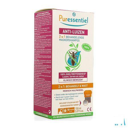 Puressentiel Anti luizen Shampoo Behand. 2in1 150 ml + Kam  -  Puressentiel