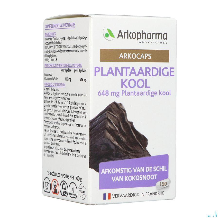 Arkocaps Plantaardig Kool Capsule 150  -  Arkopharma