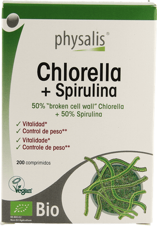 Physalis Chlorella + Spirulina Bio Tabletten 200  -  Keypharm