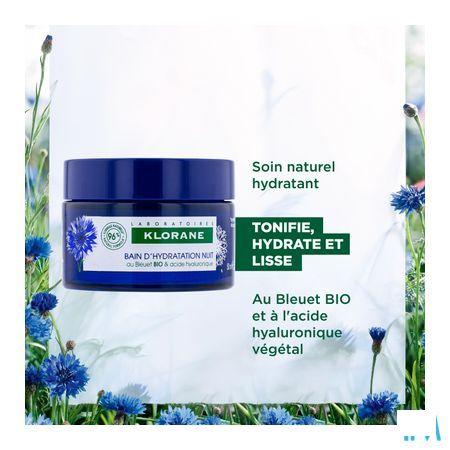 Klorane Gezicht Korenbloem Nacht Hydra Bad 50 ml