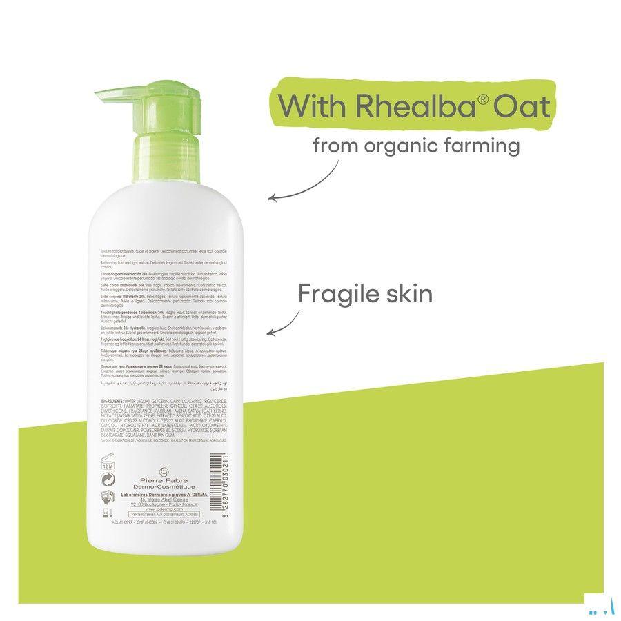 Aderma Avoine Lait Corps Hydra 400 ml  -  Aderma