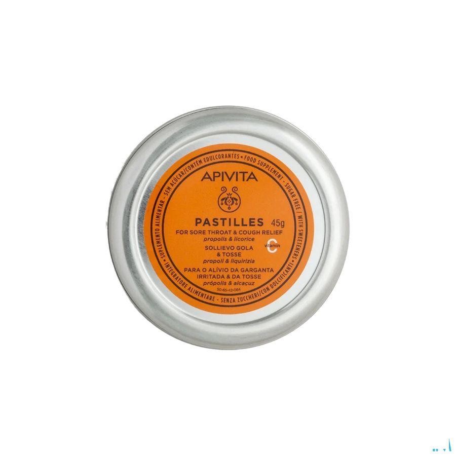 Apivita Pastilles Gorge&toux Propolis Reglisse 45 gr