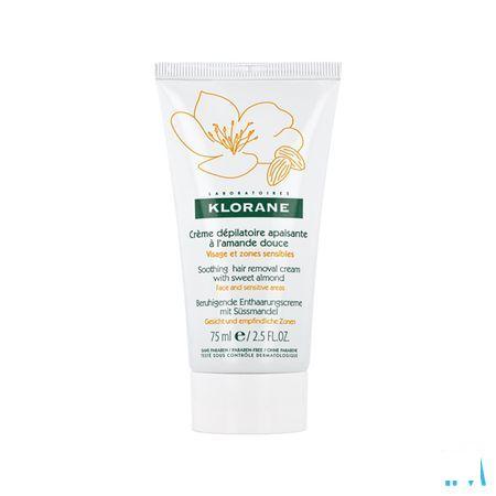 Klorane Ontharingscreme Gelaat-gev Zones Tube 75 ml
