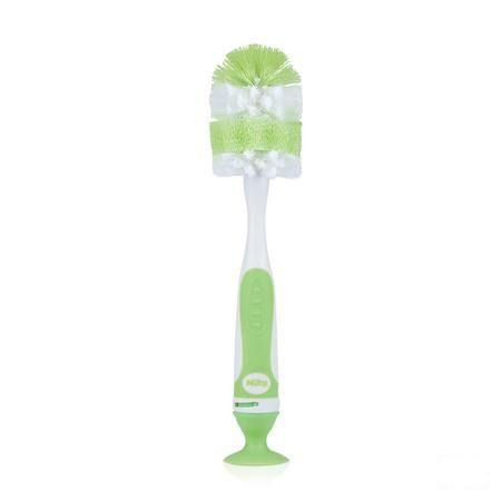 Nuby Flessenborstel Met Kleinere Speenborstel En Zuignap  -  New Valmar