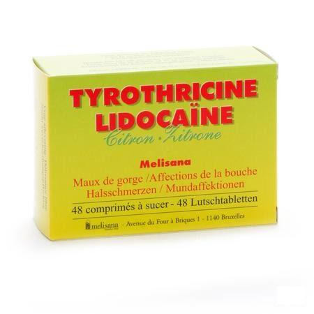 Tyrothricine Lidoca Citroen Tabletten 48  -  Melisana