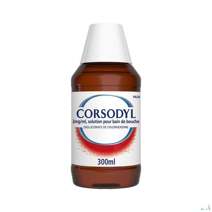 Corsodyl 2Mg/ml Mondspoeling Oplossing 300 ml