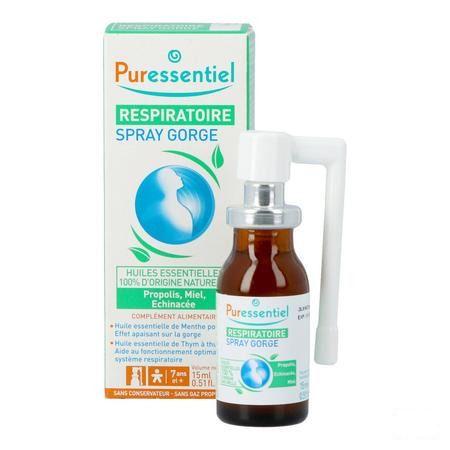 Puressentiel Ademhaling Keelspray 15 ml  -  Puressentiel