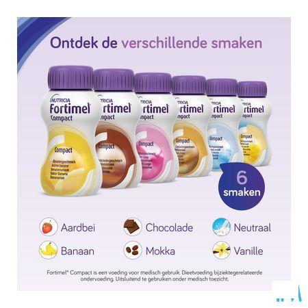 Fortimel Compact Aardbei 4x125 ml  -  Nutricia