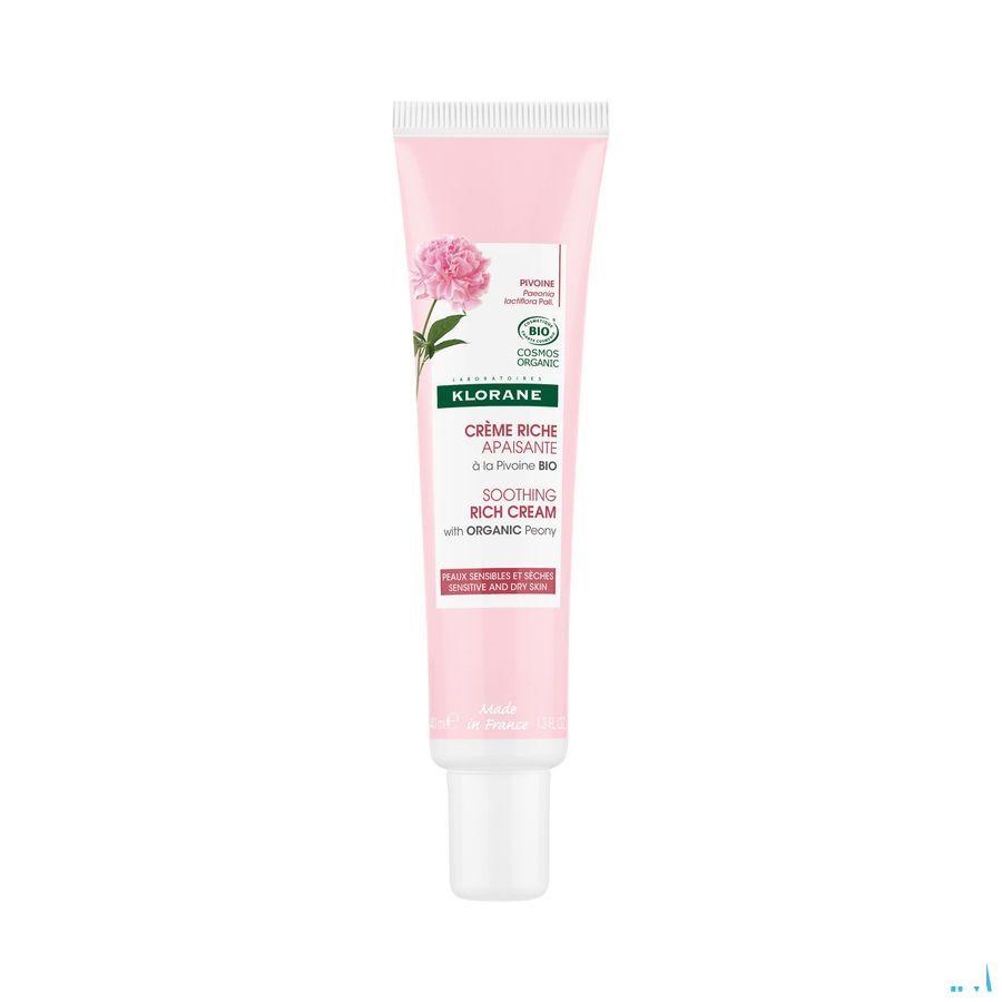 Klorane Gezicht Rijke Cr Pioenroos Bio 40 ml