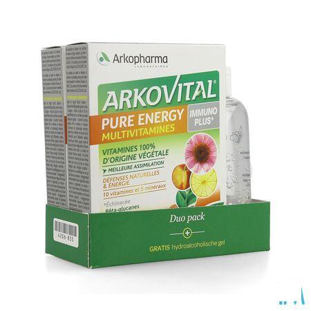 Arkovital Pure Energy Immun.Duo Comp60+H.Gel 100 ml  -  Arkopharma