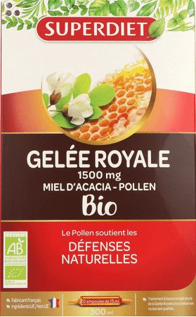 Super Diet Koninginnebrij Bio Ampullen 20x15 ml  -  Superdiet Laboratoires