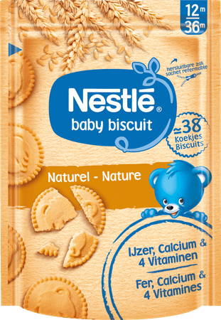 Nestle Biscuits Natuur Zakje 180 gr  -  Nestle