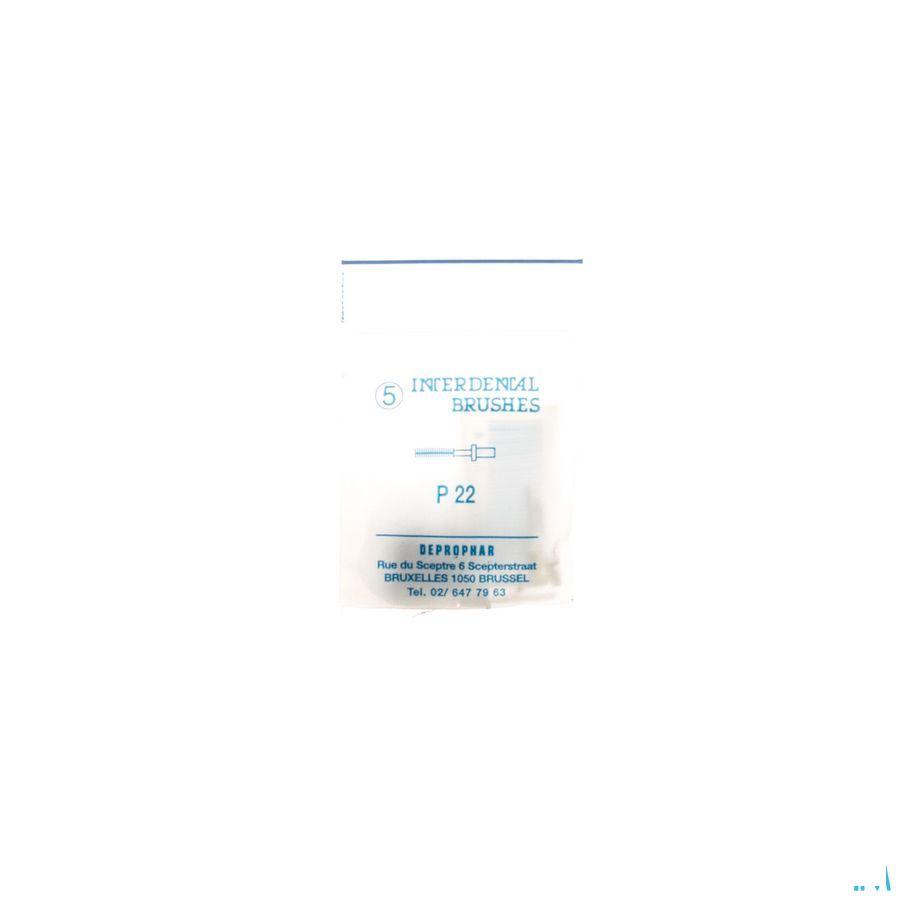 Proximal Tandenborstel zonder heft Cylindrisch Small 5 P22  -  Deprophar