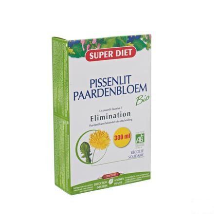 Super Diet Paardebloem Bio Ampullen 20x15 ml  -  Superdiet Laboratoires
