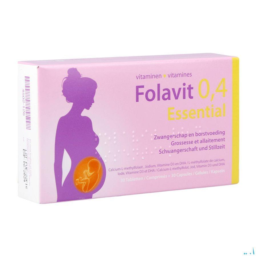 Folavit 0,4Mg Essential Comp 30 + Caps 30 