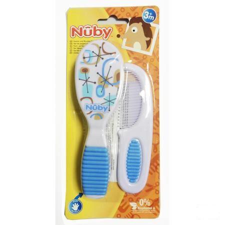 Nuby Set Brosse & Peigne - 3m +   -  New Valmar