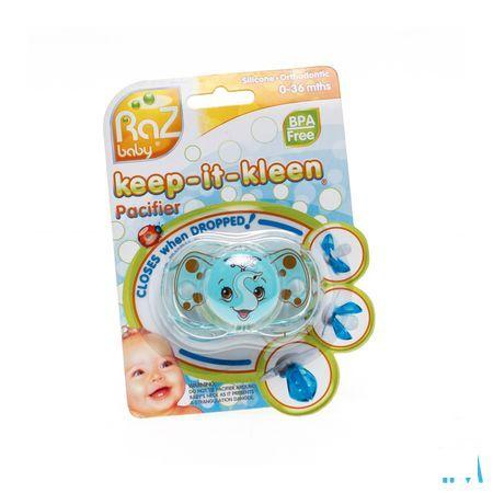 Raz Baby Keep It Clean Sucette Elfy Elephant  -  Solidpharma