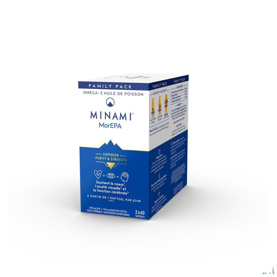 Minami Morepa Smart Fats Family Pack Capsule 2x60  -  Nestle