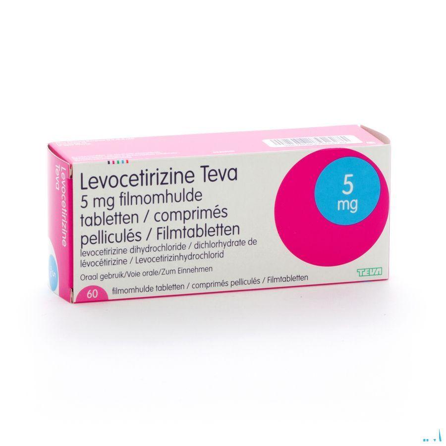 Levocetirizine Teva 5 mg Comprimes Pellicules 60 X 5 mg 