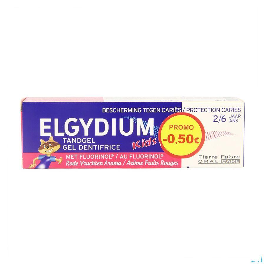 Elgydium Kids Dentif 2-6 Fr.rouge 50 ml