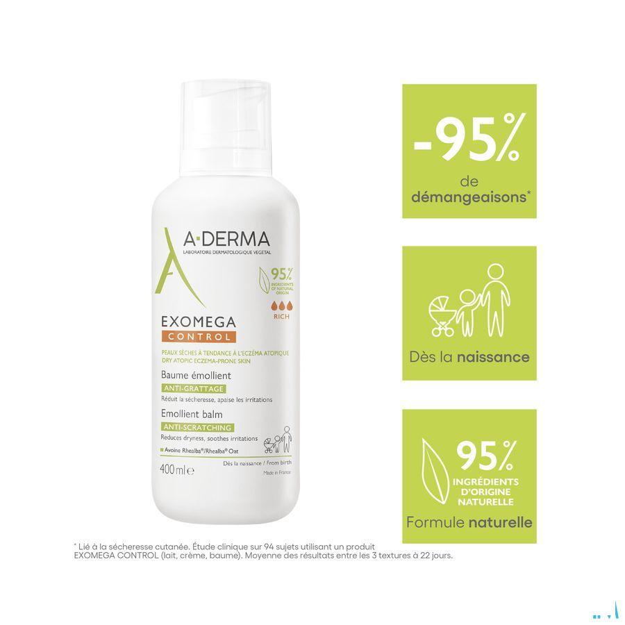 Aderma Exomega Control Baume Emollient 400 ml  -  Aderma
