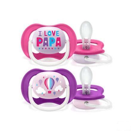 Philips Avent Fopspeen 6M+ Happy Girl  -  Bomedys