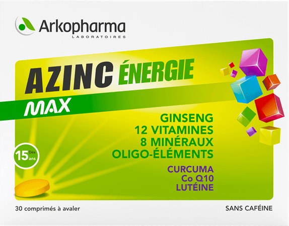 Azinc Energie Max Tabletten 30 3299021  -  Arkopharma