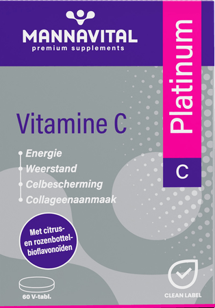 Mannavital Vitamine C Platinum V-comp 60