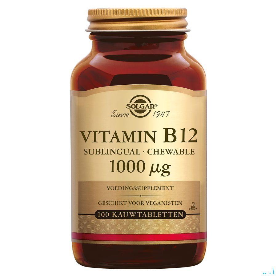 Solgar Vitamin B-12 Kauwtablet 100X1000Mcg  -  Solgar Vitamins