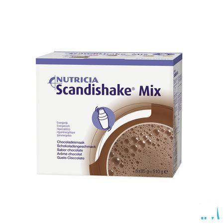 Scandishake Mix Chocola Zakje 6x85 gr  -  Nutricia