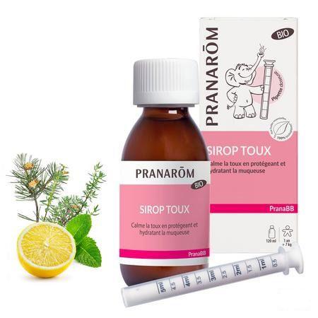 Pranabb Keelsiroop Bio Droge Hoest 100ml  -  Pranarom