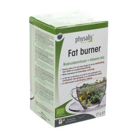 Physalis Fat Burner Infusie Bio Zakje 20x1,5 gr  -  Keypharm