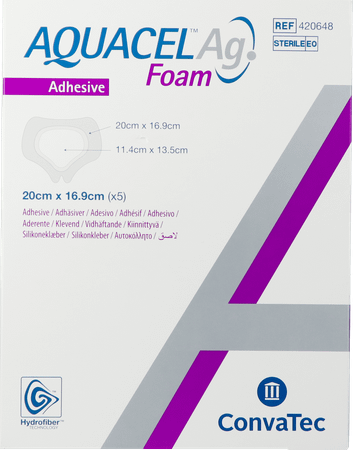 Aquacel Ag Foam Adhesif Sacral 5