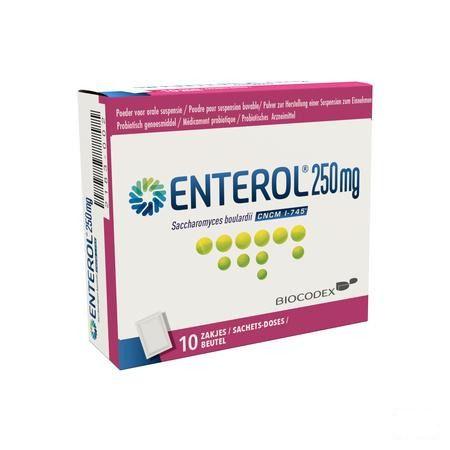 Enterol 250 mg Pulv Zakjes 10