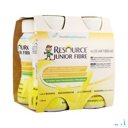 Resource Junior Fibre Banaan 4x200 ml  -  Nestle