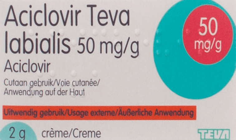 Aciclovir Teva Labialis Creme Tube 2g 