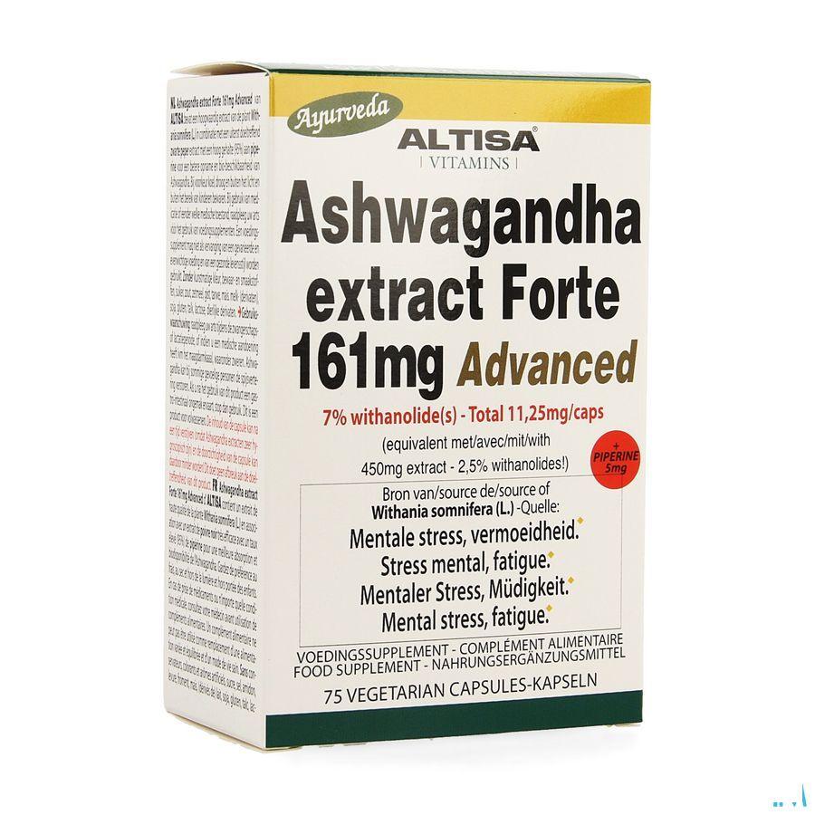 Altisa Ashwagandha Forte 161 mg Advanced Capsule 75  -  Dieximport