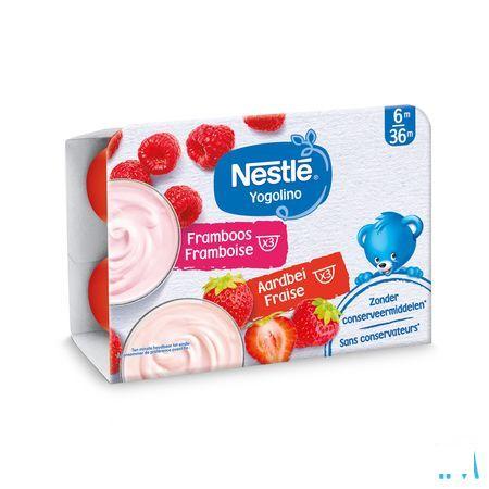 Nestle Yogolino Fraise Framboise 6x60 gr  -  Nestle