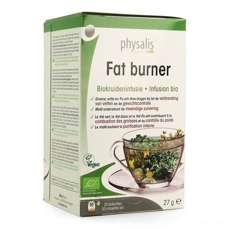 Physalis Fat Burner Infusie Bio Zakje 20x1,5 gr  -  Keypharm