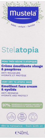 Mustela Stelatopia Creme Emolliente Visage 40 ml