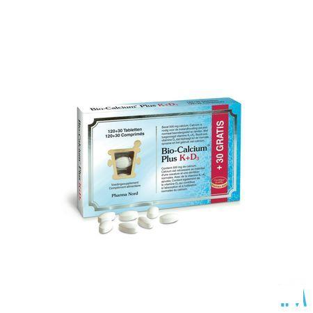 Bio-calcium Plus K + d3 Comprimes 120 + 30  -  Pharma Nord
