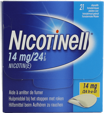 Nicotinell 14 mg/24U Pleister Transdermaal 21