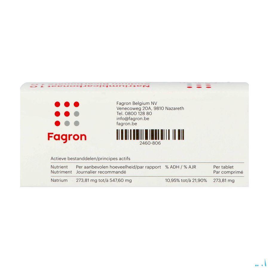 Natriumbicarbonaat 1 gr Ud Tabletten 50  -  Fagron